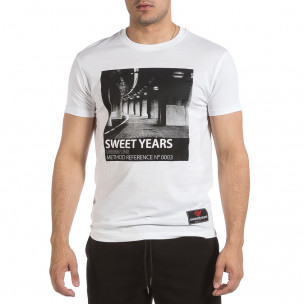 Tricou bărbați Sweet Years alb 