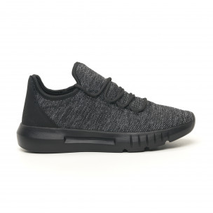 Adidași ușori de bărbați melanj negru - FASHIONMIX.RO Adidași ușori de bărbați melanj negru