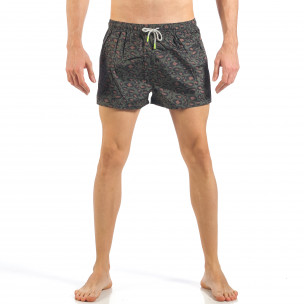 Costum de baie de bărbați verde cu imprimeu tiger - FASHIONMIX.RO Costum de baie de bărbați verde cu imprimeu tiger