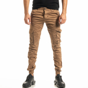 Pantaloni cargo bărbați Blackzi camel 