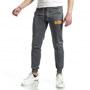 Pantaloni sport bărbați Feel gri - FASHIONMIX.RO Pantaloni sport bărbați Feel gri