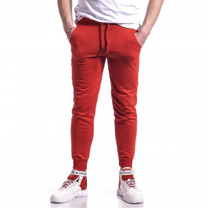 Pantaloni sport bărbați Soni Fashion roșu - FASHIONMIX.RO Pantaloni sport bărbați Soni Fashion roșu