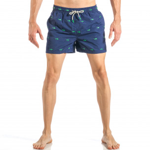 Costum de baie pentru bărbați albastru marin cu rechini - FASHIONMIX.RO Costum de baie pentru bărbați albastru marin cu rechini