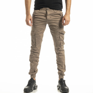 Pantaloni cargo bărbați Blackzi bej - FASHIONMIX.RO Pantaloni cargo bărbați Blackzi bej