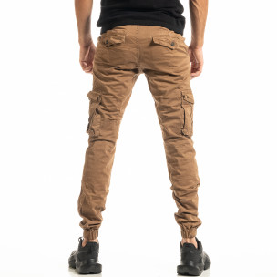 Pantaloni cargo bărbați Blackzi camel  2