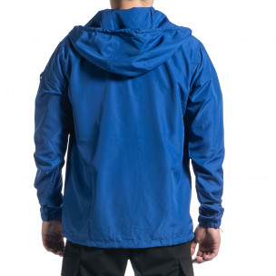 Geacă bărbați Windbreaker albastră 2