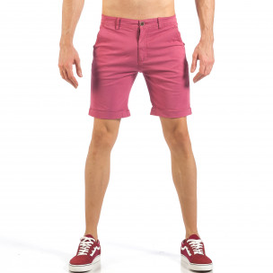 Pantaloni scurți de bărbați în roz-roșu - FASHIONMIX.RO Pantaloni scurți de bărbați în roz-roșu