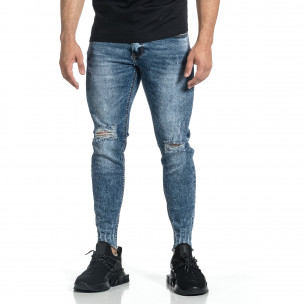 Blugi bărbați Bruno Leoni albaștri - FASHIONMIX.RO Blugi bărbați Bruno Leoni albaștri