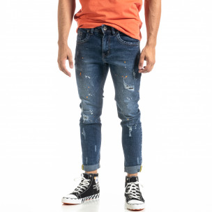 Blugi bărbați Andrea Falco albaștri - FASHIONMIX.RO Blugi bărbați Andrea Falco albaștri