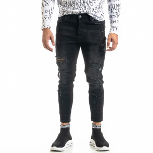 Blugi bărbați KA7 negri - FASHIONMIX.RO Blugi bărbați KA7 negri