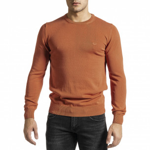 Pulover bărbați Code Casual orange - FASHIONMIX.RO Pulover bărbați Code Casual orange