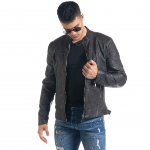 Geacă de primăvară-toamnă bărbați X-Feel gri - FASHIONMIX.RO Geacă de primăvară-toamnă bărbați X-Feel gri