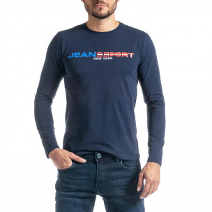Bluză bărbați New Dream albastră - FASHIONMIX.RO Bluză bărbați New Dream albastră