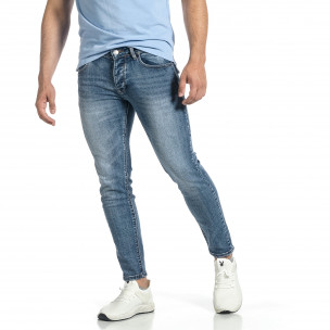 Blugi bărbați Bruno Leoni albaștri - FASHIONMIX.RO Blugi bărbați Bruno Leoni albaștri