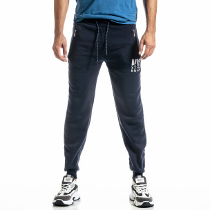Pantaloni sport bărbați Nice albastru - FASHIONMIX.RO Pantaloni sport bărbați Nice albastru
