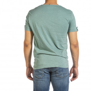 Tricou bărbați Made in Italy verde  2