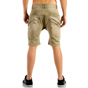 Pantaloni scurți bărbați X-three bej  2