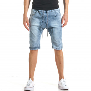 Blugi scurți bărbați TMK albaștri - FASHIONMIX.RO Blugi scurți bărbați TMK albaștri