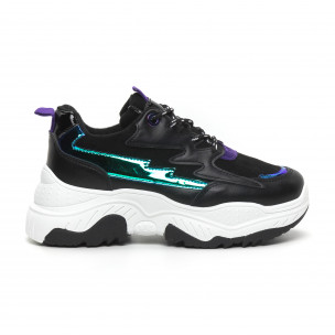 Pantofi sport de dama cu detalii neon - FASHIONMIX.RO Pantofi sport de dama cu detalii neon