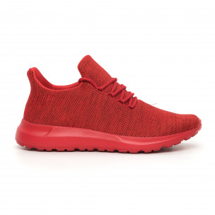 Adidași de bărbați melanj roșu cu decor - FASHIONMIX.RO Adidași de bărbați melanj roșu cu decor