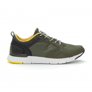 Adidași de bărbați în verde cu decorațiuni de cauciuc - FASHIONMIX.RO Adidași de bărbați în verde cu decorațiuni de cauciuc