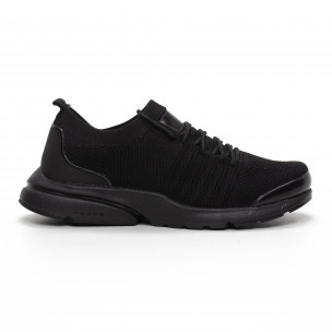 Adidași negri ușori de bărbați tip șosetă - FASHIONMIX.RO Adidași negri ușori de bărbați tip șosetă