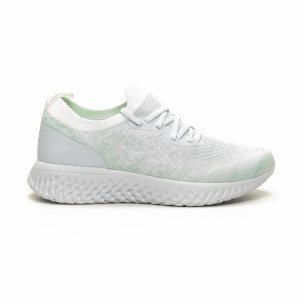 Pantofi sport albi ușori de dama tip șosetă - FASHIONMIX.RO Pantofi sport albi ușori de dama tip șosetă