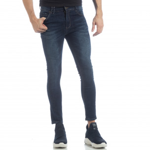 Skinny Jeans de bărbați model clasic albaștri - FASHIONMIX.RO Skinny Jeans de bărbați model clasic albaștri