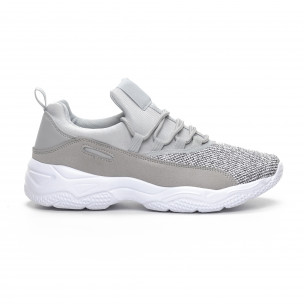 Adidași ușori în melanj gri pentru bărbați - FASHIONMIX.RO Adidași ușori în melanj gri pentru bărbați