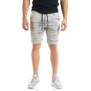Pantaloni scurți bărbați Alpini Firenze gri - FASHIONMIX.RO Pantaloni scurți bărbați Alpini Firenze gri