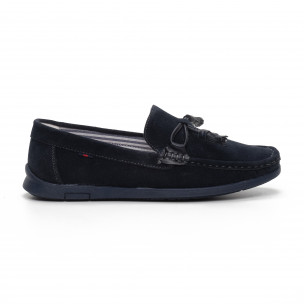 Mocasini sport de bărbați în bleumarin - FASHIONMIX.RO Mocasini sport de bărbați în bleumarin