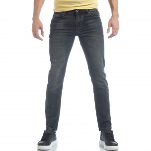 Blugi de bărbați gri model clasic - FASHIONMIX.RO Blugi de bărbați gri model clasic