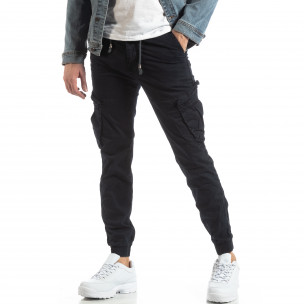 Pantaloni cargo bărbați Tony Backer albaștri - FASHIONMIX.RO Pantaloni cargo bărbați Tony Backer albaștri