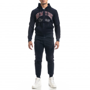 Set sportiv de bărbați bleumarin New York Sport - FASHIONMIX.RO Set sportiv de bărbați bleumarin New York Sport