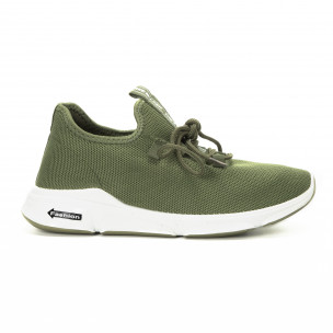 Adidași verzi din țesătură tehnică pentru bărbați - FASHIONMIX.RO Adidași verzi din țesătură tehnică pentru bărbați