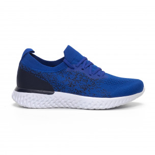 Adidași melanj albastru pentru bărbați - FASHIONMIX.RO Adidași melanj albastru pentru bărbați