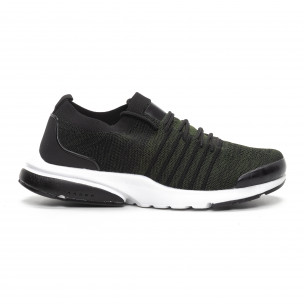 Adidași ușori de bărbați tip șosetă în melanj verde - FASHIONMIX.RO Adidași ușori de bărbați tip șosetă în melanj verde