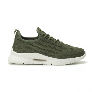 Adidași pentru bărbați Hole design verzi model ușor - FASHIONMIX.RO Adidași pentru bărbați Hole design verzi model ușor