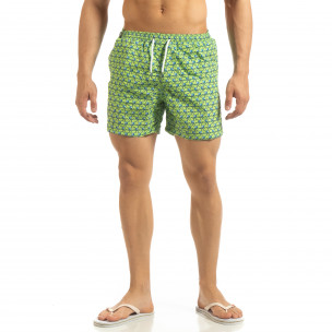 Șort de baie verde pentru bărbați motiv Octopus - FASHIONMIX.RO Șort de baie verde pentru bărbați motiv Octopus