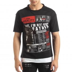 Tricou negru Darth Vader pentru bărbați - FASHIONMIX.RO Tricou negru Darth Vader pentru bărbați
