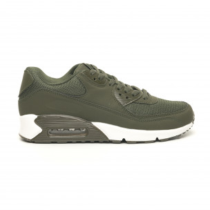 Adidași de bărbați verde militar cu pernă de aer - FASHIONMIX.RO Adidași de bărbați verde militar cu pernă de aer