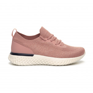 Pantofi sport roz ușori de dama tip șosetă - FASHIONMIX.RO Pantofi sport roz ușori de dama tip șosetă
