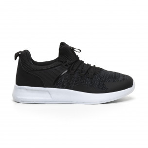 Adidași ușori de bărbați melanj negru - FASHIONMIX.RO Adidași ușori de bărbați melanj negru