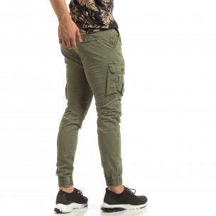 Cargo Jogger de bărbați verde stil rocker - FASHIONMIX.RO Cargo Jogger de bărbați verde stil rocker