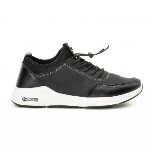 Adidași negri combinați pentru bărbați - FASHIONMIX.RO Adidași negri combinați pentru bărbați