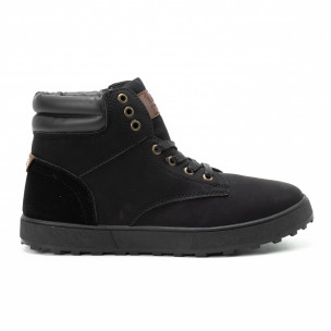 Ghete sport negre pentru bărbați - FASHIONMIX.RO Ghete sport negre pentru bărbați