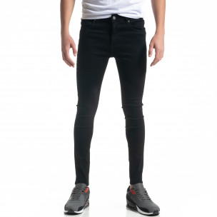 Blugi negri basic de bărbați Skinny fit - FASHIONMIX.RO Blugi negri basic de bărbați Skinny fit