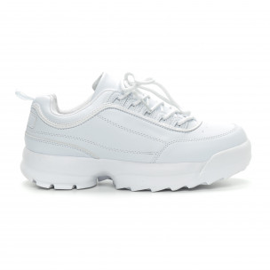 Adidași albi Chunky pentru bărbați - FASHIONMIX.RO Adidași albi Chunky pentru bărbați