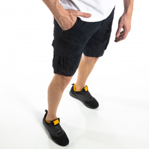 Pantaloni scurți bărbați Y-Chromosome albaștri - FASHIONMIX.RO Pantaloni scurți bărbați Y-Chromosome albaștri