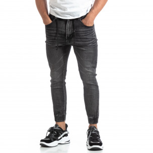 Blugi jogger negri de bărbați Loose fit - FASHIONMIX.RO Blugi jogger negri de bărbați Loose fit